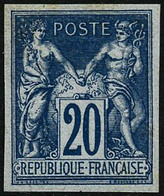 (*) N°73c 20c Bleu Granet - TB - 1876-1878 Sage (Type I)