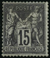 ** N°77 15c Gris, Signé Calves - TB - 1876-1898 Sage (Tipo II)