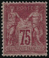 ** N°81 75c Rose, Signé Brun - TB - 1876-1898 Sage (Type II)