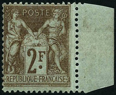 ** N°105 2F Bistre S/azuré - TB - 1898-1900 Sage (Type III)