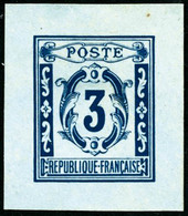 (*) (107) 2c + 3c Bleu, Types Non émis, Essais - TB - Andere & Zonder Classificatie