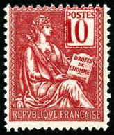 ** N°112a 10c Rose, Variété Chiffres Déplacés - TB - Other & Unclassified