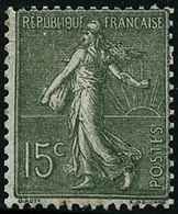 * N°130F 15c Vert-gris, Type VI RARE - TB - Other & Unclassified