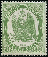 ** N°6 50c Vert, Signé Brun - TB - Telegramas Y Teléfonos