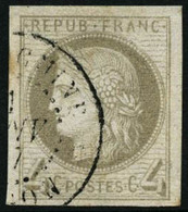 Oblit. N°16 4c Gris, Pièce De Luxe, Signé Calves - TB - Other & Unclassified