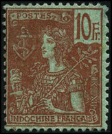 ** N°40 10F Rouge S/vert-bleu - TB - Other & Unclassified