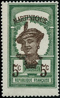 ** N°64 5c Vert, Superbe Décalage  Vertical De Martinique Et 5c - TB - Other & Unclassified