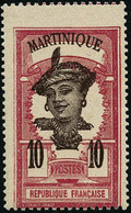** N°65 10c Rose, Superbe Décalage Vertical De Martinique Et 10c - TB - Other & Unclassified