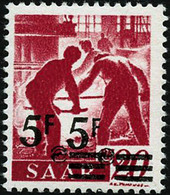 ** N°222b 5F S/20F Rouge-carminé, Double Surcharge - TB - Sonstige & Ohne Zuordnung
