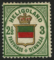 * N°16 3pf Vert, Jaune Et Rose - TB - Heligoland