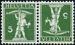 ** N°136C 5c Vert, Type II Tête-bèche - TB - Altri & Non Classificati