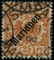 Oblit. N°5B 25p Orange (B) Certif (cote Yvert 2010) - TB - Noordelijke Marianen