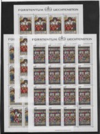 Liechtenstein N°672/674 - Feuillet De 16 Exemplaires - Neuf ** Sans Charnière - Superbe - Unused Stamps