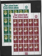 Liechtenstein N°682/683 - Feuillet De 20 Exemplaires - Neuf ** Sans Charnière - Superbe - Unused Stamps