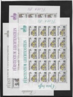 Liechtenstein N°828/830 - Feuillet De 20 Exemplaires - Neuf ** Sans Charnière - Superbe - Unused Stamps