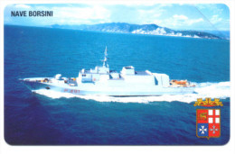 NAVE BORSINI MARINA MILITARE SCHEDA TELEFONICA TELECOM 2145 - Öff. Gedenkausgaben