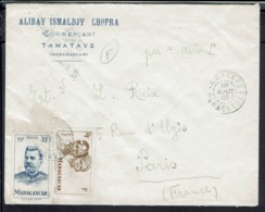 Madagascar - 1948 "Alibay Ismaldjy Chopra Tamatave" Affranchissement à 21 F Pour Paris - B/tb - - Lettres & Documents