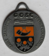 Rare Médaille Récompense GOSC Gaule Orangeoise Section Compétition Marathon De Pêche Au Coup Foire Exposition Orange - Autres & Non Classés