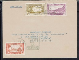 Sénégal - 1940 - Affr. à 5.50 F Sur Enveloppe De Dakar Pour Alger - Oblitération Daguin "Un Seul But La Victoire" B/tb - - Brieven En Documenten