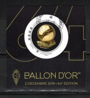 France 2019.Collector Ballon D'Or.Cachet Rond.  Ballon D'Or 2019 : Lionel Messi - Collectors