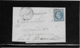 France N°29 Oblitéré GC 6070 & Type 24 Bourgneuf La Forêt (51) - TB - 1863-1870 Napoléon III Lauré