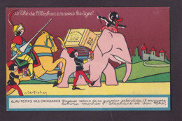 CPA éléphant Publicité Thé Tea Marseille Non Circulé - Elefantes