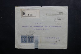 SYRIE - Enveloppe Commerciale En Recommandé De Beyrouth Pour L 'Italie En 1923, Affranchissement Semeuses - L 46419 - Lettres & Documents