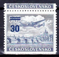 Delcampe - Tchécoslovaquie 1949 Mi 593 (Yv PA 35), (MNH)** - Luftpost