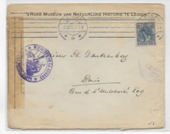 1915 - NEDERLAND - ENVELOPPE De LEIDEN Avec CENSURE De DIEPPE (SEINE INF) => PARIS - Marcofilia