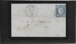 France N°60 Oblitéré GC 812 & Type 17 Ceret (65) - 1872 - TB - 1871-1875 Cérès