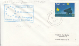 83434- BAILE ATHA CLIATH PHILATELIC EXHIBITION POSTMARK ON COVER, EUROPE, ROCKS STAMP, 1993, IRELAND - Brieven En Documenten