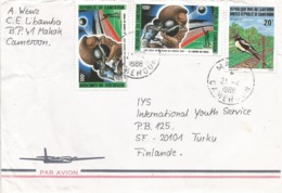 Cameroon Cameroun 1988 Makak Swallow Hirondelle Hirundo Rustica Weight Throwing Athletism Cover - Hirondelles