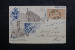 PORTUGAL - Affranchissement Plaisant De Porto Sur Carte Postale De Lisbonne Pour Porto En 1896 - L 46465 - Briefe U. Dokumente