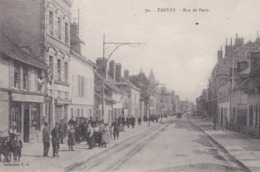 (10) TROYES . Rue De Paris (Animée) Café +Pub "Bière De La Comète" / Boucherie - Troyes