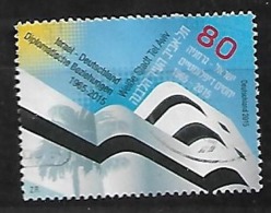 ISRAEL 2015 DIPLOMATIC RELATIONS WITH GERMANY 50 YEARS - Usados (sin Tab)