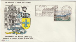 FDC FRANCE N° Yvert  1255 (Château De BLOIS) Obl Sp FLAMME Ill 1er Jour "Blois - Son CHÂTEAU" - Otros & Sin Clasificación