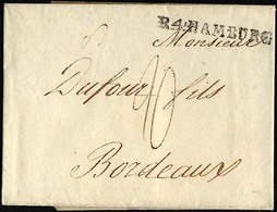 HAMBURG 1805, R.4. HAMBURG, L1 Auf Brief Nach Bordeaux, Pracht - Vorphilatelie