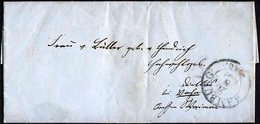 HAMBURG - THURN UND TAXISCHES O.P.A. 1852, HAMBURG Th.& T., K3 Auf Kleinem Brief Nach Vacha, Rückseitig Zwei Ankunftsste - Vorphilatelie