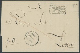 HANNOVER OSNABRÜCK, R2 Auf Drucksache (1836) Der Könige Landes-Lotterie Direction Mit Absenderstempel, Pracht - Prephilately