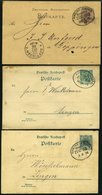 BAHNPOST Rheine-Emden (Zug 55 (2x),153 (2x) Und 154), 1886-1894, 5 Belege Feinst - Frankeermachines (EMA)