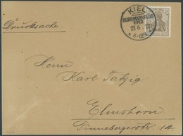 SST Bis 1918 14 BRIEF, KIEL NORDMARKFLUG 1912, 21.6.1912, Auf Drucksache Mit 3 Pf. Germania, Pracht, Dazu Die Ungebrauch - Brieven En Documenten