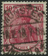Dt. Reich 86IId O, 1915, 10 Pf. Karmin Kriegsdruck, Normale Zähnung, Pracht, Gepr. Jäschke-L., Mi. 110.- - Otros & Sin Clasificación