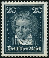 Dt. Reich 392X **, 1926, 20 Pf. Beethoven, Pracht, Mi. 170.- - Other & Unclassified