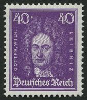 Dt. Reich 395 **, 1926, 40 Pf. Leibniz, Pracht, Mi. 160.- - Sonstige & Ohne Zuordnung