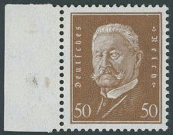 Dt. Reich 420 **, 1928, 50 Pf. Hindenburg, Pracht, Gepr. Schlegel, Mi. 140.- - Other & Unclassified