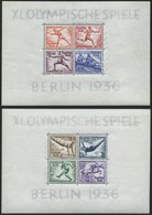 Dt. Reich Bl. 5/6 **, 1936, Blockpaar Olympische Spiele, Pracht, Mi. 260.- - Sonstige & Ohne Zuordnung