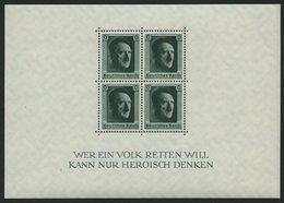 Dt. Reich Bl. 7 **, 1937, Block Hitler, Pracht, Mi. 70.- - Andere & Zonder Classificatie