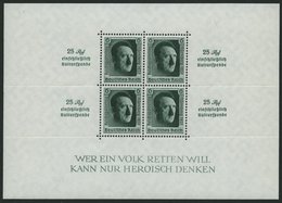 Dt. Reich Bl. 11 **, 1937, Block Reichsparteitag, Pracht, Mi. 320.- - Otros & Sin Clasificación