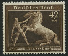 Dt. Reich 699 **, 1939, 42 Pf. Braunes Band, Pracht, Mi. 80.- - Otros & Sin Clasificación