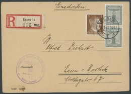 DIENSTMARKEN D 151 Paar BRIEF, 1942, 16 Pf. Dunkelgrüngrau Im Senkrechten Paar Mit 3 Pf. Hitler Auf Bereithaltungsbefehl - Dienstmarken